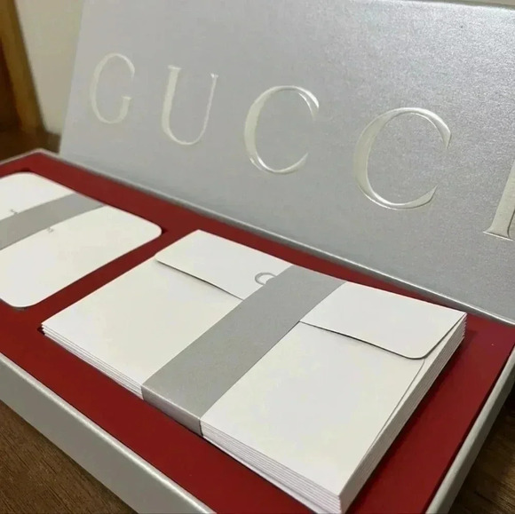 Gucci Special Edition Holiday Stationary Cards Gift 10 Cards/Envelopes - Picture 5 of 5